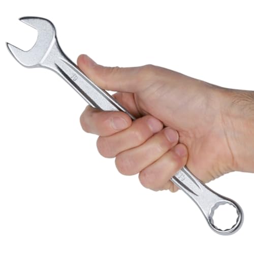 Beta 42 Series 15-piece Metric Combination Wrench Set, 6mm - 24mm | Made in Italy | 15° Offset Open and Box End|12-Point Box End|Chrome Nickel-Plated Steel|Automotive, Industrial, Professional - size: Set of 15