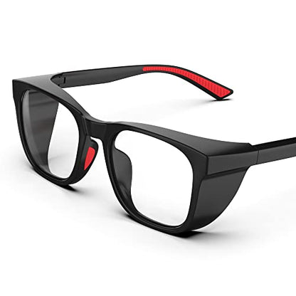 Safety Glasses Anti-Fog Goggles Protective Eyewear Anti Blue Light Protection Glasses For Women And Men - color: Black