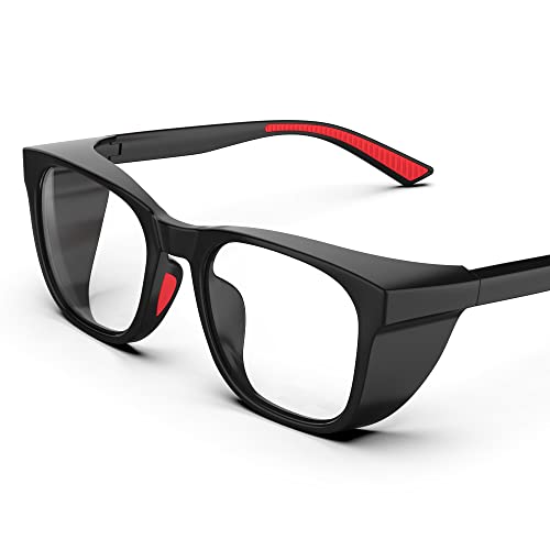 Safety Glasses Anti-Fog Goggles Protective Eyewear Anti Blue Light Protection Glasses For Women And Men - color: Black