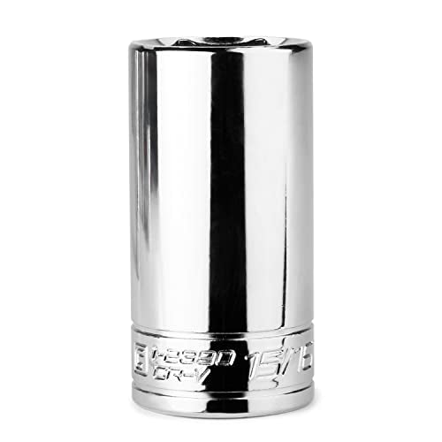 Capri Tools 15/16 in. Deep Socket, 3/8-Inch Drive, 6-point, SAE - size: 15/16-Inch
