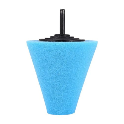 Keenso Foam Polishing Cone, Shaped Buffing Pads for Wheels with Power Drill, Taper Design for Automotive Wheel Polishing, Use on Cars Boats Motorcycles