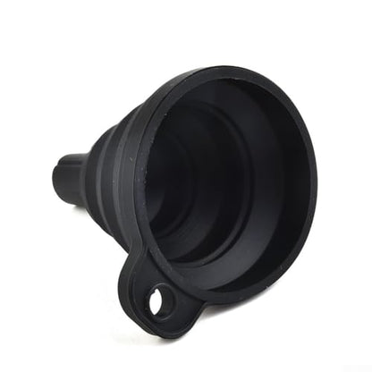 Flexible Automotive Funnel Set for Oil Change - Bendable Silicone Spout for Gas Diesel Coolant Transfer - No Spill Design 7.5cm