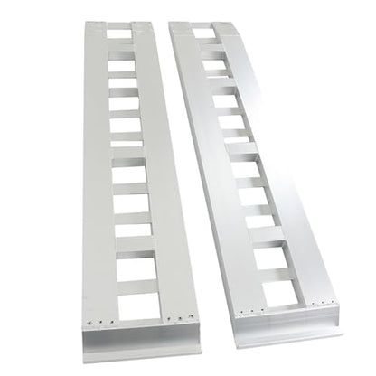 1 Pair 72inch x14 inch Aluminum Ramps Trailer Ramps 6500Lbs Hook Ramp