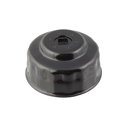 Steelman Low Profile Oil Filter Cap Wrench Socket 74mm and 76mm x 15 Flute, Heavy Duty Chrome Vanadium Steel - size: 74 Millimeter and 76 Millimeter x 15 Flute