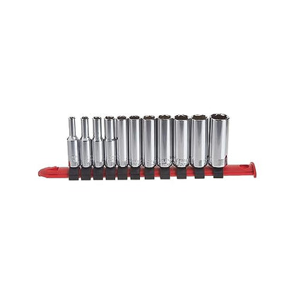 CRAFTSMAN Socket Set, Metric, 1/4" Drive, 6 Pt., 11Piece (CMMT12051) - style: Metric