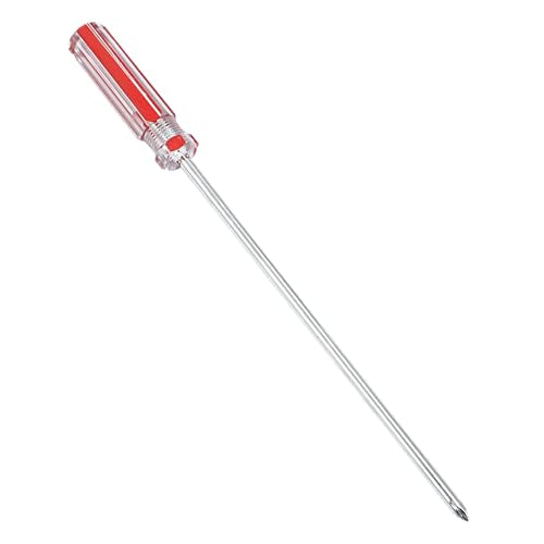Piutouyar 10 Inch Phillips Screwdriver, #1 Magnetic Tip Screwdrivers | Extra Long Chrome-vanadium Steel Shaft , Cross Head Screwdriver, Long Screwdriver for Repair Home Improvement - size: 10 Inch #1