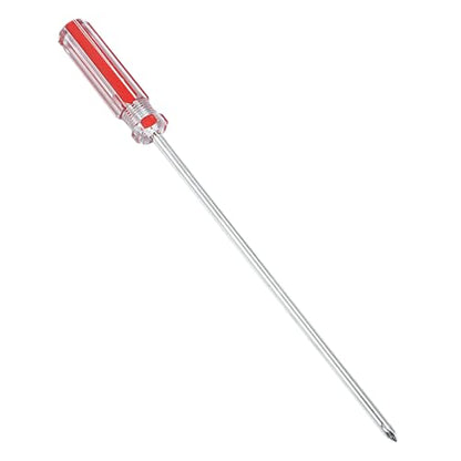 Piutouyar 10 Inch Phillips Screwdriver, #1 Magnetic Tip Screwdrivers | Extra Long Chrome-vanadium Steel Shaft , Cross Head Screwdriver, Long Screwdriver for Repair Home Improvement - size: 10 Inch #1