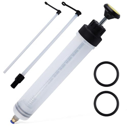 Fluid Extractor 500cc Oil Extractor Pump Fluid Pump for Automotive Applications, Fluid Syringe Pump Manual Suction Vacuum Fuel Car Transfer Siphon Pump for Cars Brake Fluid Removal Oil Change - size: 500CC