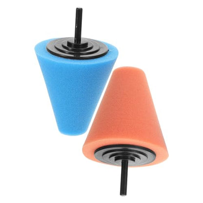 DECHOUS 2pcs Wheel Polisher Pad Drill Attachment for Car Detailing Polishing Sponge for Buffing and Waxing Cone-Shaped Polishing Wheel for Vehicle Care