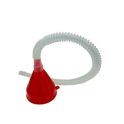 KITUREK Long Hose Plastic Fuel Funnel, Wide Mouth Plastic Oil Funnel, 1PC | Flexible Funnel Universal for Automotive Gasoline Diesel Water Engine Oil Gas Fuel Fluid Liquid Transmission