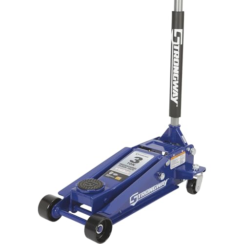 Strongway Professional Service Floor Jack, 3-Ton Capacity | Controlled lifting and positioning, Professional garage use, Stable service support, Durable steel construction - style: Normal