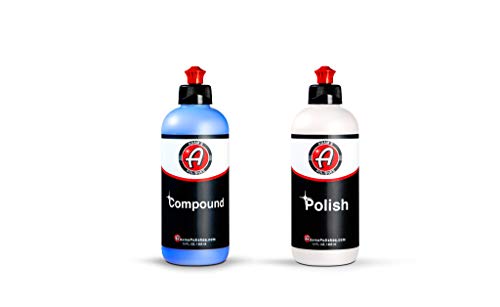 Adam's Polishes 2-Step Polishing System 12oz Combo - Silicone-Free, Body Shop Safe Formula - Quick, Professional Correcting and Polishing Results for Clear Coat, Gel Coat, Single Stage Finishes - size: 2-Step System - No Pads