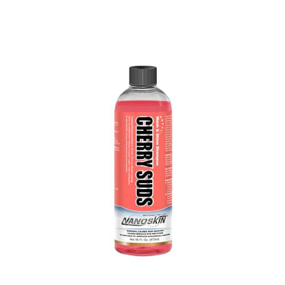 Nanoskin CHERRY SUDS Foaming Car Wash Shampoo 16 Oz. - Works with Foam Cannon, Foam Gun, Bucket Washes, Car Soap for Pressure Washer | Safe for Cars Trucks, Motorcycles, RVs & More | Cherry Scented - size: 16 Fl Oz (Pack of 1)