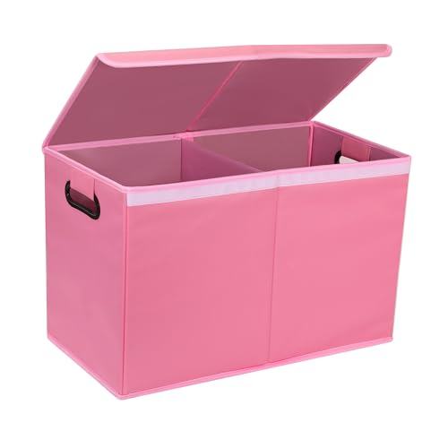 AOKJOY Car Trunk Organizer with Lid, LL, Pink, 600D Oxford Cloth, Collapsible, for Automobiles, 26x13x16 Inches, 83 Liters - color: pink