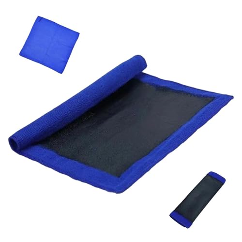 Clay Bar Towel for Car Detailing - Fine Grade Synthetic Microfiber Cloth | Black Line Clay Towel - for Interior Carpet Glass Paint Wheel Engine Home Garage Workshop Marine RV Motorcycle