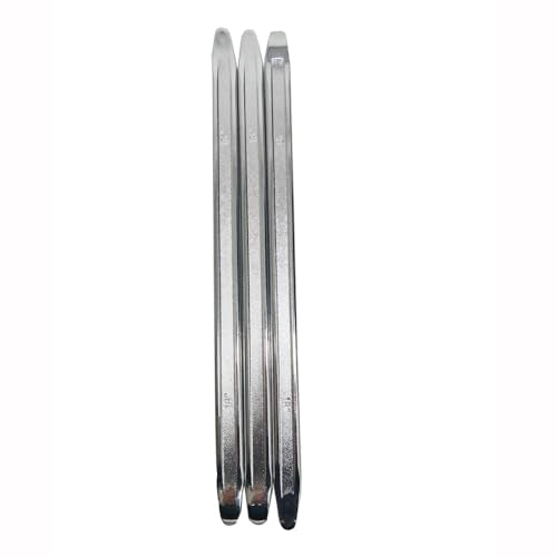 3-Piece 18-Inch Tire Iron Spoon Set - Heavy-Duty Steel Tire Pry Bar Kit with Zinc Coating, Bead Lifting Tool for Motorcycle, Car, and Vehicle Tire Maintenance - size: 18 inch