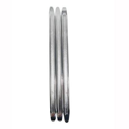 3-Piece 18-Inch Tire Iron Spoon Set - Heavy-Duty Steel Tire Pry Bar Kit with Zinc Coating, Bead Lifting Tool for Motorcycle, Car, and Vehicle Tire Maintenance - size: 18 inch