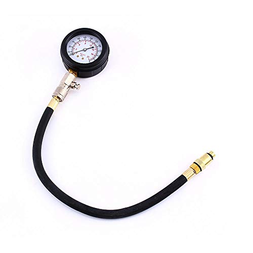 Gasoline Engine Compression Tester Kit Professional Gauge for Car Motorcycle Tool Set with 0-300 Psi Display