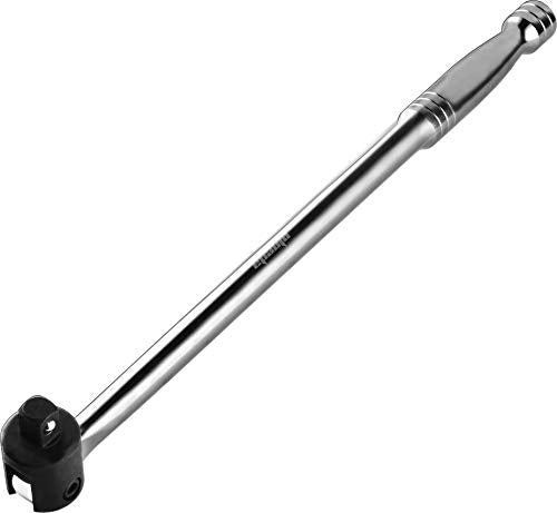 EPAuto 1/2 Inch Drive by 17.5'' Length Breaker Bar, CR-V Steel - color: Chrome, size: 17.5'' Length - 1/2-Inch Drive