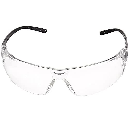 Amazon Basics Anti-Fog Safety Glasses, Eye Protection, Scratch Resistant, UV Protection, Clear/Black, 12-Pack - size: 24 pack