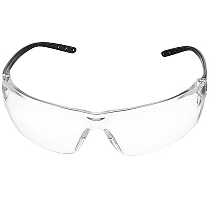 Amazon Basics Anti-Fog Safety Glasses, Eye Protection, Scratch Resistant, UV Protection, Clear/Black, 12-Pack - size: 24 pack
