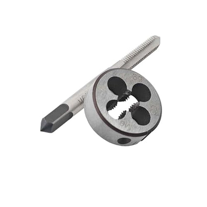 M6 x 1.0 Left Hand Metric Tap and Die Set, High Speed Steel Threading Kit for Reverse Thread Repair and Machining - size: M6 x 1.0