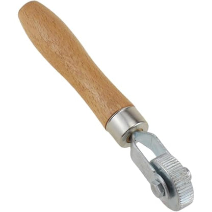 Tire Patch Roller Compaction Tool Automobile Tyre Repair Tube Stitch Puncture Rolling Wheel with Wooden Handle 7.28 Inch- 1.2cm - color: 1.2cm