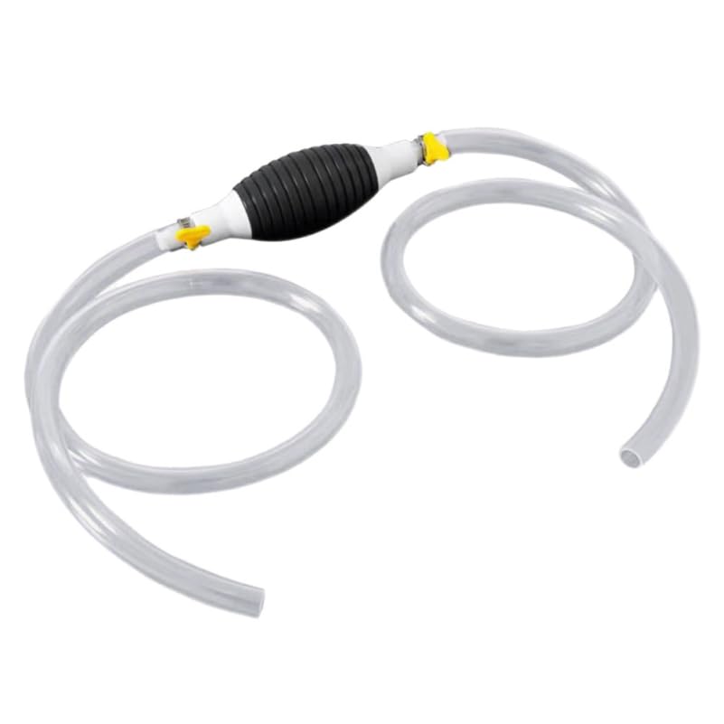 Manual Siphon Pump Kit with 1.5M Hose Hand Fuel Transfer Pump for Gas Gasoline Oil Water Urea Fluid Car Truck Motorcycle Emergency Liquid Extractor Tool