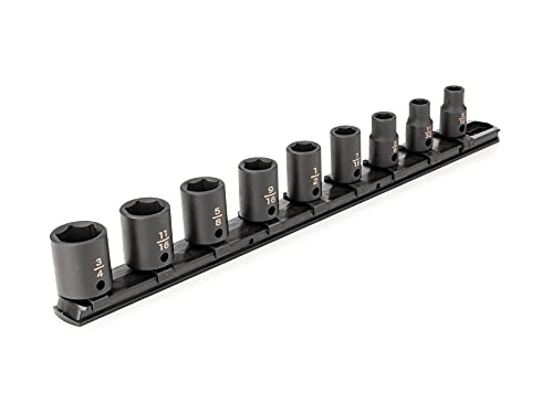 TEKTON 3/8 Inch Drive Impact Socket Set, 9-Piece | SID91100 - size: 9-Piece (5/16-3/4-Inch), style: Standard