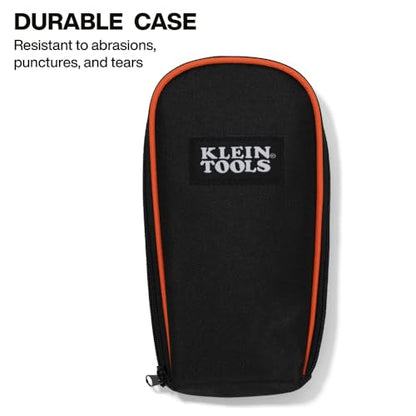 Klein Tools 80196 Digital Multimeter Kit with Case, Manual-Ranging 600V AC/DC Voltage Tester, Tests Batteries, Current, Resistance, Diodes, and Continuity, Protective Carrying Case - size: Manual-Ranging w/Case
