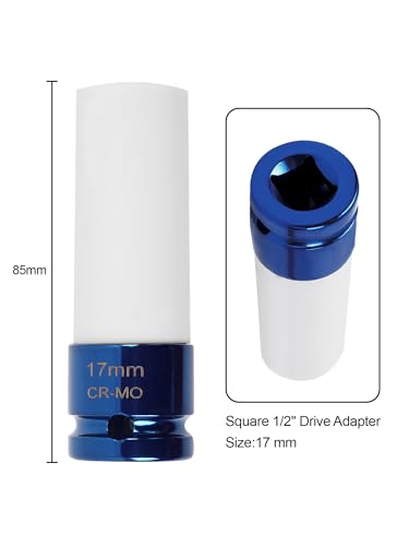 21 pcs Wheel Lock for BMW, Mini Series Anti-Theft Removal Kit | With Socket Adapter Anti-rust 1/2 inch (12.7mm) Wheel Lock Lug Nut BMW Automotive Screw Remover Key Socket Tool Set