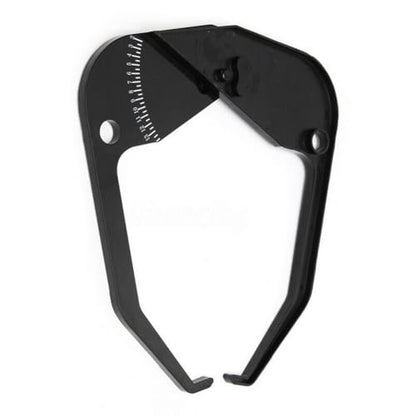 for Tire Balancer Rim Width Caliper, Portable Wheel Measuring with Bright White Numbers Accurate for Tire Width Measurement, Black Plastic Gauge 395x345mm
