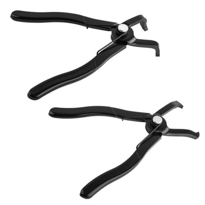 IHOTDER 2PCS Car Push Pin Pliers Set,30° & 80° Angled Jaws Clip Removal Pliers with Non-Slip Grip,Professional Push Pin Removal Tool for Car Trim/Plastic Fasteners/Bumper Clips