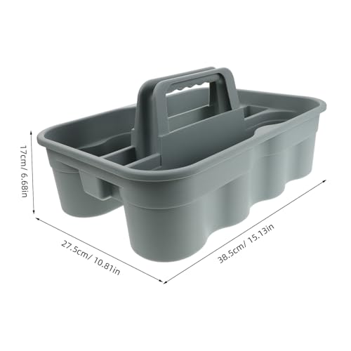 BESTOYARD Cleaning Supplies Storage Plastic Tool Tote Basket Portable Auto Detailing Accessories