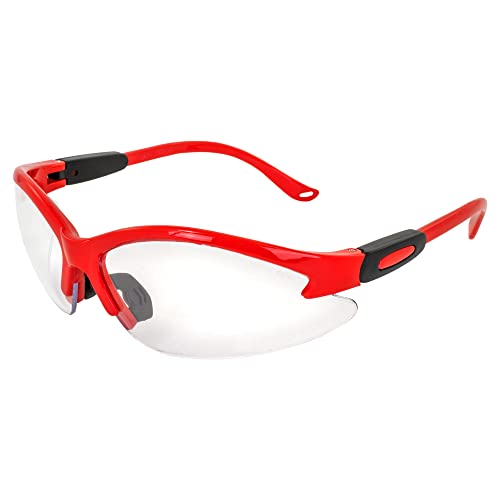 Global Vision Safety Shop Glasses - color: Red