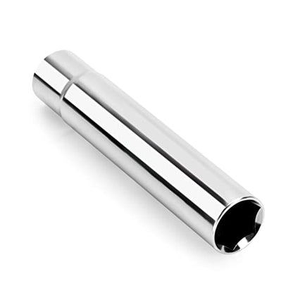 SUCOSO Spike Lug Nuts Socket Key, Stripped Lugnut Remover with 5" Length | 19mm Hex Universal Drive Spike Lugnuts Socket Tool, Fit for 14x1.5,14x2.0,9/16-18,1/2-20,12x1.5,12x1.25 Spiked Lug Nut