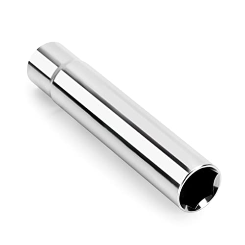 SUCOSO Spike Lug Nuts Socket Key, Stripped Lugnut Remover with 5" Length | 19mm Hex Universal Drive Spike Lugnuts Socket Tool, Fit for 14x1.5,14x2.0,9/16-18,1/2-20,12x1.5,12x1.25 Spiked Lug Nut