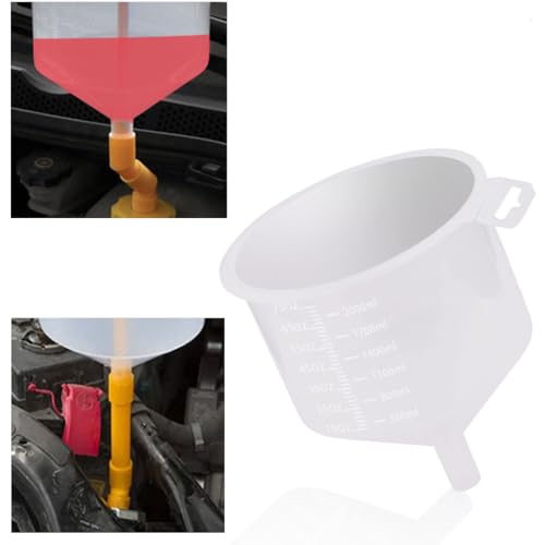 12 PCS No-Spill Coolant Funnel Kit – Universal Radiator Filling Tool Set with Adapters for Most Vehicles – Automotive Antifreeze Filling Kit – Easy Coolant Refilling & Air Bleeding System