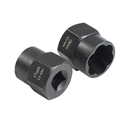 Twist Socket Set (11 Piece) Includes 1/2” Inch Lug Nut Remover With a 10mm, 11mm, 12mm, 13mm, 14mm, 15mm, 16mm, 17mm Socket Sizes Professional-Grade Lug Nut Extractor or Wheel Lock Removal