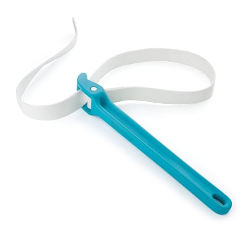 DURATECH Strap Wrench 12" Handle, Adjustable Nylon Strap Pipe Wrench, Blue | Oil Filter Strap Opener Wrench - color: Blue, size: 12 Inch