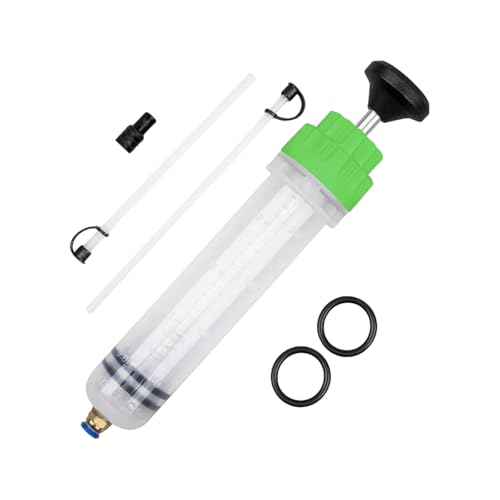 Car Fluid Extractor Pump, Vehicle Oil Change Syringe Evacuator with Hose, Manual Automotive Fuel Suction Filler Extraction Transfer Accessories, Universal for SUV, Sedan, Truck(Green) - color: Green