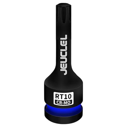 RT10 Spline Bit Socket, 1/2" Drive Spline Hex 6 Point Impact Socket | 3-Inch, Cr-Mo Steel, Lengthen Screwdriver Adapter for Electric Ratchet Wrenches, Fastening Screws, Socket Wrench, Head Drill - size: RT10