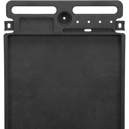 Global Industrial Industrial Service & Utility Cart, Plastic 2 Tray Black Shelf, 44” x 25-1/2”, 5" Rubber Casters - color: Black