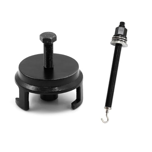 Crank Pulley Puller and Installer Set 25264 Harmonic Balancer Puller LS Crank Pulley Puller Installer Kit Compatible for GM Chrysler Dodge Jeep, black