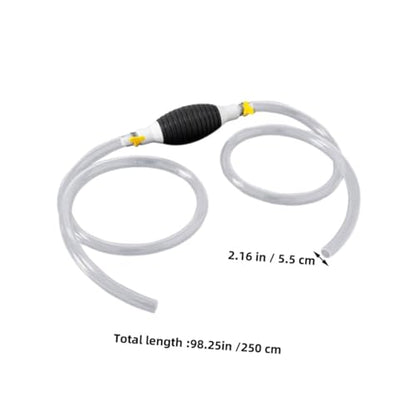 Unomor Hand Siphon Pump for Fuel Transfer Manual Siphon Pump Kit Hose Portable Liquid Sucker for Automotive and Water Use