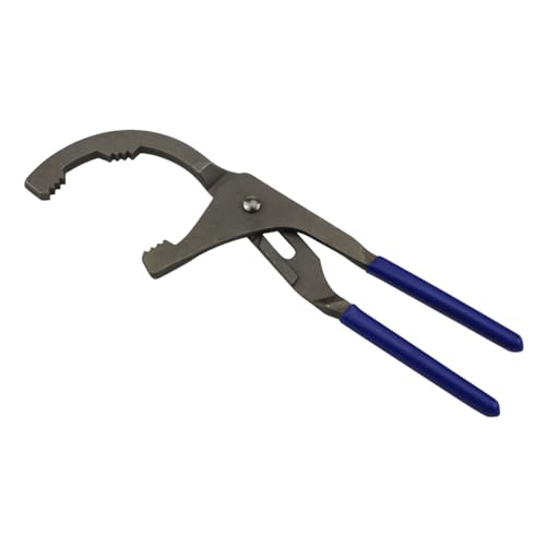 12" Auto Oil Filter Pliers, Multi-Purpose Oil Filter Wrench Adjustable Oil Filter Removal Tool, 5-Position Adjustable Design, Jaw Capacity: 2-1/2" to 3-3/4", Ideal for Cars Trucks Engine Filters (12") - size: 12"