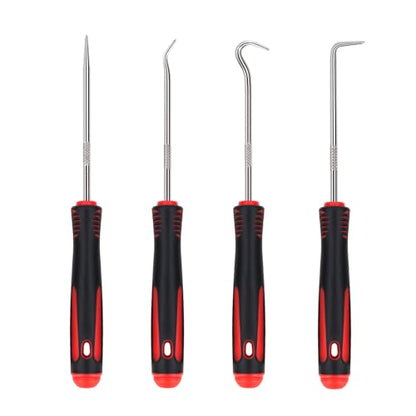 TKYPZY 4 Piece Pick and Hook Set Automotive Oil Seal Pick Tool Precision Automotive Hook Set Hooks for Remover O-Ring Gasket Seal Puller Pick Tools for Auto Car Mechanic Removal Hook