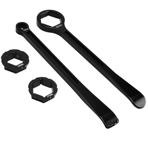 Srliya Motorcycle Tire Lever Tool Spoon Tire Iron Lever Wrench Set Axle Nut Wrench 10mm 13mm 22mm 27mm 32mm with Curved Spoon Head for Small Dirt Bikes Off Road Motorcycles