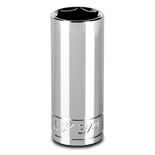 Capri Tools 3/4-Inch Deep Socket, 3/8-Inch Drive, 6-Point, SAE - size: 3/4-Inch
