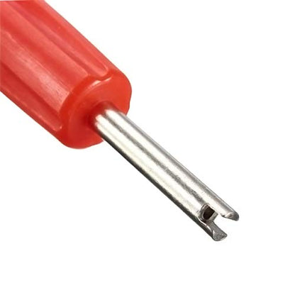 Lantee 2-in-1 Tire Repair Tool Set with Valve Core Removers and 100 Replacement Valve Stem Cores - Ideal for Cars, Trucks, Motorcycles, and More